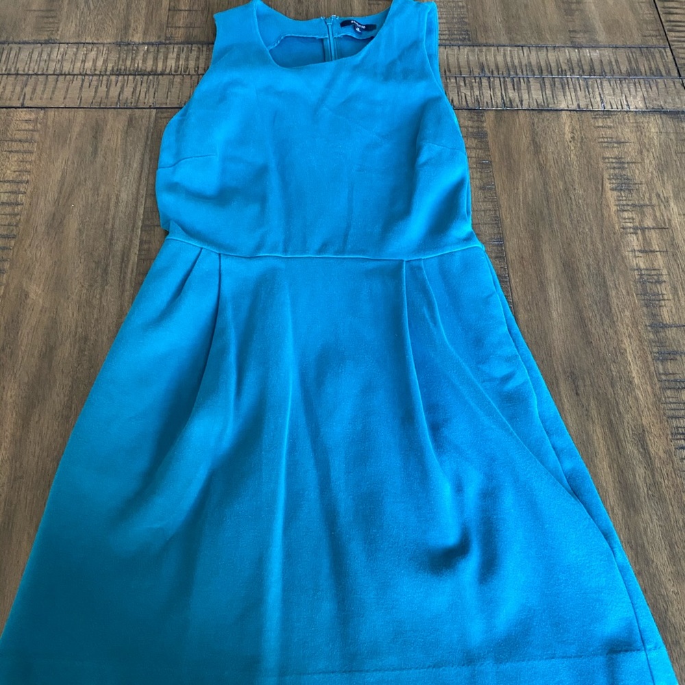 Madewell teal sleeveless dress